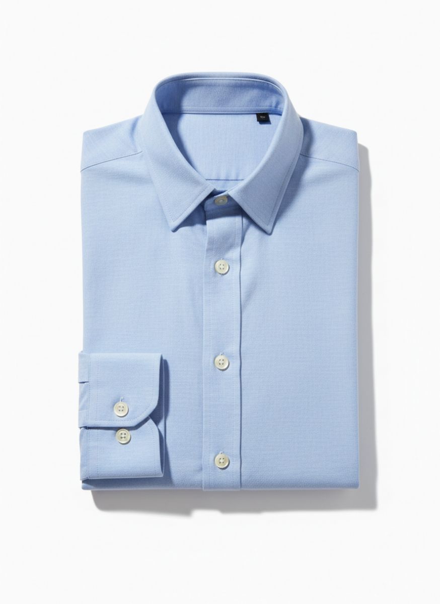 Pima Cotton Oxford Shirt - Pale Blue